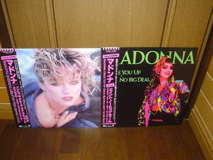 ☆12INC 帯付 2枚セット MADONNA/イントゥ・ザ・グルーヴ＾マテリアル・ガール＾エンジェル＾エイント・ノー・ビッグ・ディール☆