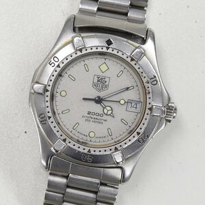 1円 可動品 腕時計 タグホイヤー TAG HEUER プロフェッショナル200 962.213 クォーツ ボーイズ グレー 同梱不可