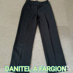 DANITEL A FARGION ◆ パンツ ウエスト約６６㎝ BLACK イタリア製 ◆ ダニエラ・ファーギオン ◆ レディース 