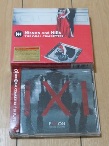 オーラル・シガレッツ THE ORAL CIGARETTES / FIXION & Kisses and Kills 初回限定盤 CD＋DVD アルバム 2枚セット★BLACK MEMORY,山中 拓也