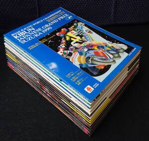 【 WGP・MotoGP 1990年～2003年 日本グランプリ 公式プログラム 計14冊 】決勝グリッド表一部有り,ライダーのサイン数名有り