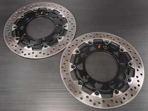 激安！YZF-R1/YZF-R6用サンスター製プレミアムレーシング320mmフロントブレーキディスクSet/5.5t！R1/2004～現行 R6/2017～