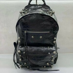 ●極美品●新品同様●未使用 Balenciaga LE CAGOLE バックパック アンティーク調シルバーメタルパーツ付き 766297210KR1000