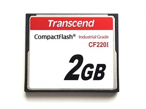 ☆美品☆ CFカード 2GB トランセンド 産業用 Transcend Industrial CF220I コンパクトフラッシュ CompactFlash Card