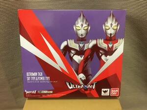 【中古】バンダイ(BANDAI) ULTRA-ACT ウルトラマンティガ スカイタイプ＆パワータイプ(魂ウェブ限定)