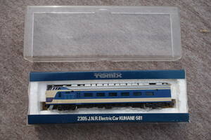 ジャンク品】TOMIX ２３０５　国鉄電車クハネ　５８１形　 Nゲージ 鉄　寝台付制御車