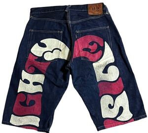 マイティ エヴィス evisu ハーフパンツ ジョーツ ショーツ 34 NO2 2001 ストリート 古着 ラッパー 大黒