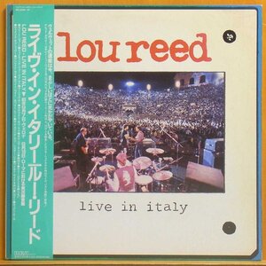 ◆帯付美盤!名盤!ダブル洗浄済!2枚組!★Lou Reed(ルー リード)『Live In Italy (ライヴ・イン・イタリー』JPNオリジLP #61944