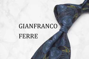 【美品】GIANFRANCO FERRE ジャンフランコフェレ A-1028 ITALY イタリア製 ブランド ネクタイ 良品 古着 卸 USED オールド SILK