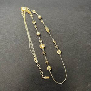 q2537 INDIVI インディヴィ ネックレス ペンダント アクセサリー レディース ゴールドカラー 上品 華やか