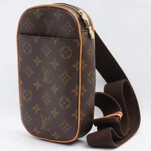 LOUIS VUITTON モノグラム ポシェット・ガンジュ ブラウン M51870 シリアルCA0051 ルイヴィトン ボディバッグ ショルダー 鞄 カバン