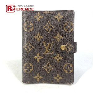 LOUIS VUITTON ルイヴィトン R20005 モノグラム アジェンダPM 手帳カバー ブラウン レディース【中古】