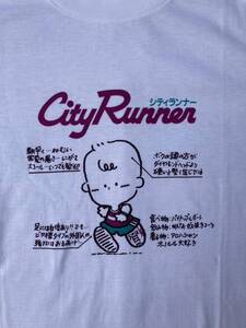 【未使用品】美品Tシャツ 第19回ホノルルマラソンシティランナービンテージ サイズL 1991年　ファンシー当時物昭和平成レトロ　上岡龍太郎