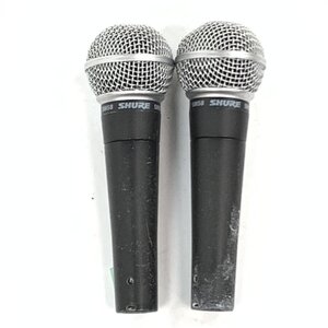 SHURE SM58 シュア ダイナミックボーカルマイク まとめ売り全2本セット★簡易検査品【TB】