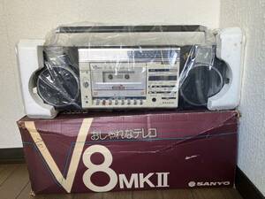 昭和レトロ　SANYO おしゃれなテレコ　V8MKⅡ 箱付