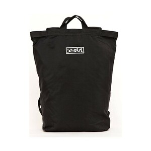 X-girl☆SQUARE BACKPACK☆スクエアバックパック☆BLACK☆定価8250円☆リュック☆バックパック☆エックスガール☆バッグ