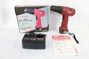 ☆1円 ジャンク HITACHI 日立 コードレス ドライバードリル FDS6DT 動作品 未使用 現状品☆ワヌ