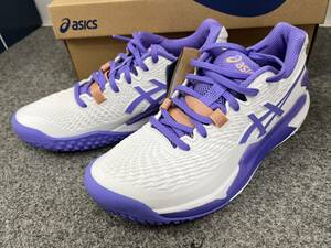 【送料込】asics アシックス テニスシューズ GEL-RESOLUTION 9 OC 24.0cm オムニクレーコート 1042A225-101