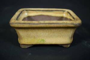 【和】(8175)　時代古作　時代盆栽鉢　植木鉢蘭鉢　唐物　朱泥　植物　ガーデニング　小鉢