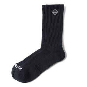 24SS新品L黒★F.C.Real BristolソックスEMBLEM REGULAR SOCKSハイソックスFCRBブリストルF.C.R.B靴下SOPH25エフシーレアルブリストル24AW23