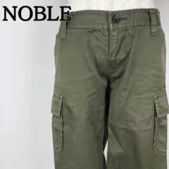 NOBLE　ノーブル 緑　カーキー　 カーゴパンツ　ワークパンツ　ズボン　七分丈