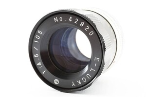 3118 【並品】 Fujimoto Phot Ind. E-Lucky 105mm f4.5 For M39 MF単焦点レンズ 0327