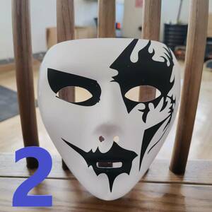 ハロウィン コスチューム マスク ピエロ2 死 怖い 不気味恐ろしい フェイスマスク コスプレパーティーの小道具 女性男性用の仮装 衣装 お面