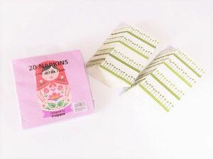 【 未使用品 】フライングタイガー ★ ペーパーナプキン 3ply １pack 20枚入り　＆　IKEA ★ ペーパーナプキン 2ply 26枚