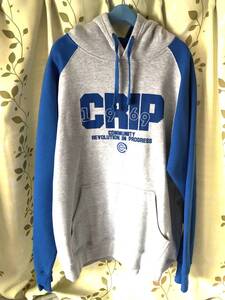 注)値引き不可　　AUTHENTIC CRIP WEAR（Community Revolution In Progress) CRIPS　青ギャング　パーカー(フーディ）　希少　中古品　美品