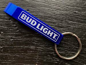 ビンテージ キーホルダー　BUD LIGHT バドライト　栓抜き ボトルオープナー　デッドストック　/　Budweiser バドワイザー ビール　c#2