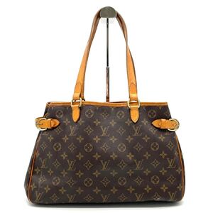 1円 LOUIS VUITTON ルイヴィトン モノグラム バティニョール オリゾンタル トートバッグ ショルダー 肩掛け M51154 