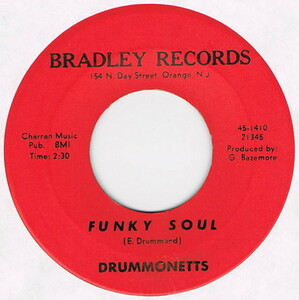 ●DRUMMONETTS / FUNKY SOUL / DROP ME A LINE [US 45 ORIGINAL 7inch シングル ソウル 試聴]