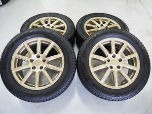 美品 エコフォルム CRS131 17inch 7.0J 5H114.3+45 ブリザック VRX3 225/55R17 アテンザ MAZDA6 V36/37 スカイライン 10系 アルファード