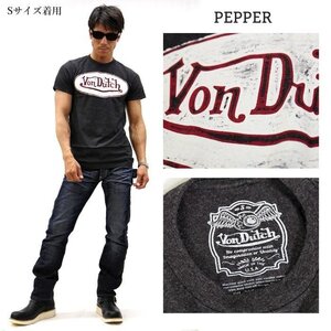 【超特価！！】 Von Dutch ボンダッチ 【販売価格5900円+税】 半袖TEE sskb252 CHARCOAL サイズ S