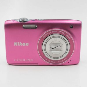 【ジャンク】通電OK Nikon COOLPIX S3100 フレッシュピンク デジタルカメラ