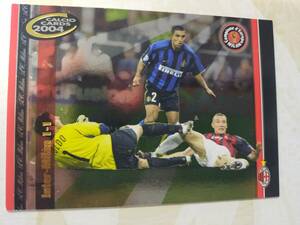 】Panini 2004 Calcio】M5/10 Inter-Milan 1-1●