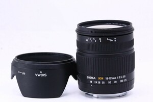 【良品】シグマ SIGMA 18-125mm F3.5-5.6 DC キヤノン Canon #12693