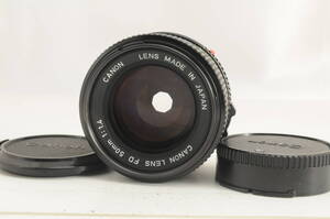 ★良品★CANON キヤノン NEW FD 50mm F1.4★完動★B159★