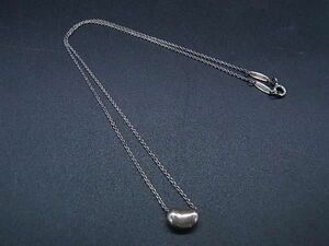 1円 TIFFANY＆Co ティファニー エルサペレッティ ビーン SV925 ネックレス ペンダント アクセサリー レディース シルバー系 AZ2993