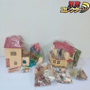 mJ344d [大量] エポック社 シルバニアファミリー ぼうけん島のひみつのお家 3階建てのおしゃれなお家 他 | ホビー L