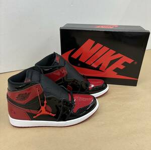 ★R584 / 未使用品 NIKE AIR JPRDAN 1HIGH OG Patent Bred サイズ27cm 555088-063★