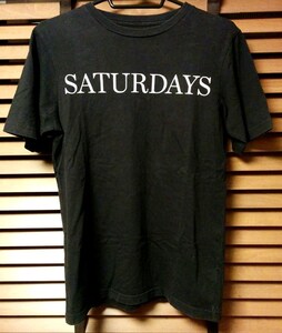 古着/Tシャツ/SATURDAYS SURF NYC/サタデーズ・サーフ/Sサイズ/黒/オルタナ/ロング/フィッシュ/シングル/ツイン