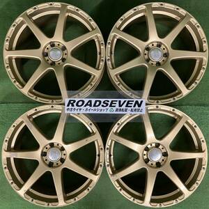 ★RAYS Sebring ITC-S レイズ セブリング 18インチ★18×7.5J +52 5H PCD100 ハブ径:約65mm 4本セット 中古アルミホイール ★送料無料