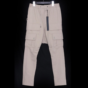 未使用 DEVOA カーゴパンツ コットン/リネン サイズ2 ライトベージュ PTN-LCG デヴォア Cargo Pants Cotton Linen 22aw サルエル