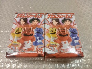 当時品未開封食玩フィギュア ゲキレンジャーキッズ スペシャルセット 戦隊ヒーローキッズ 理央 メレ プライズHGガシャポンソフビ指人形