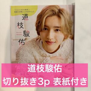 ザ・テレビジョン　2024.4 道枝駿佑　切り抜き3p (抜けなし) 表紙付き