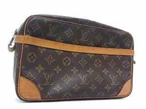 1円 LOUIS VUITTON ルイヴィトン M51845 モノグラム コンピエーニュ28 クラッチバッグ セカンドバッグ メンズ ブラウン系 FB4989