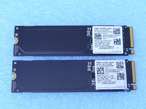 256GB 2枚セット SSD SAMSUNG PM991a MZ-VLQ256B NVMe PCIe M.2 2280 No.2