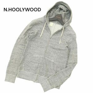 N.HOOLYWOOD ミスターハリウッド 通年 スウェット★ ジップアップ フーディー パーカー Sz.36　メンズ 日本製　A4T07917_7#I