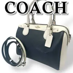 【良品】COACH コーチ ショルダーバッグ 2way PVC 斜め掛け ハンド